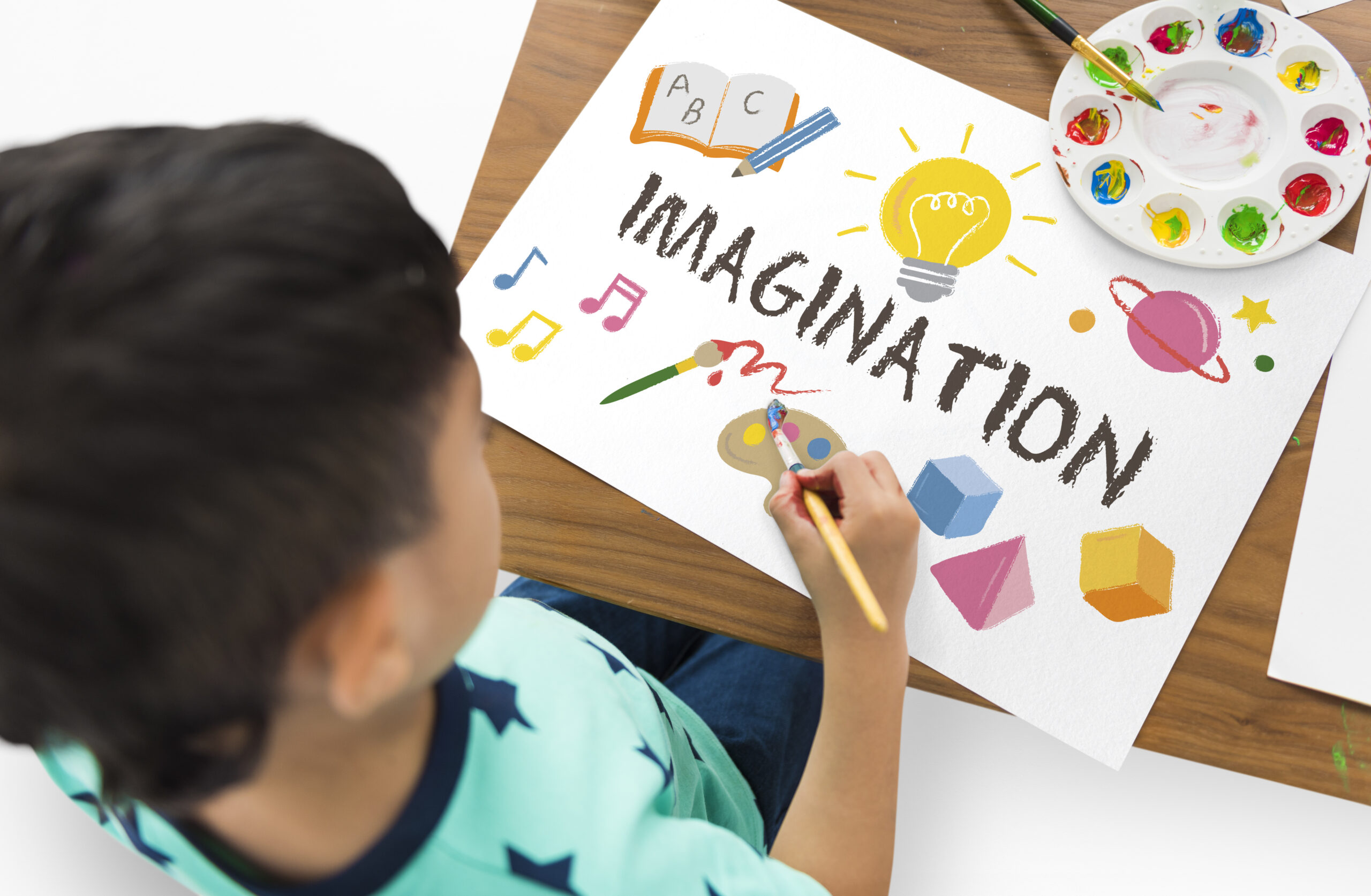Young children engaging in play-based learning activities, building blocks, and interactive games to develop cognitive, social, and emotional skills.